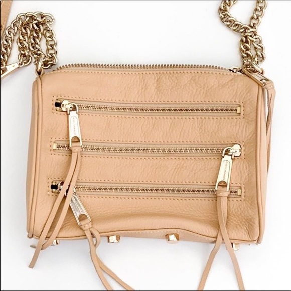 Rebecca Minkoff 5-Zip Pebble Leather Bag - Picture 3 of 16